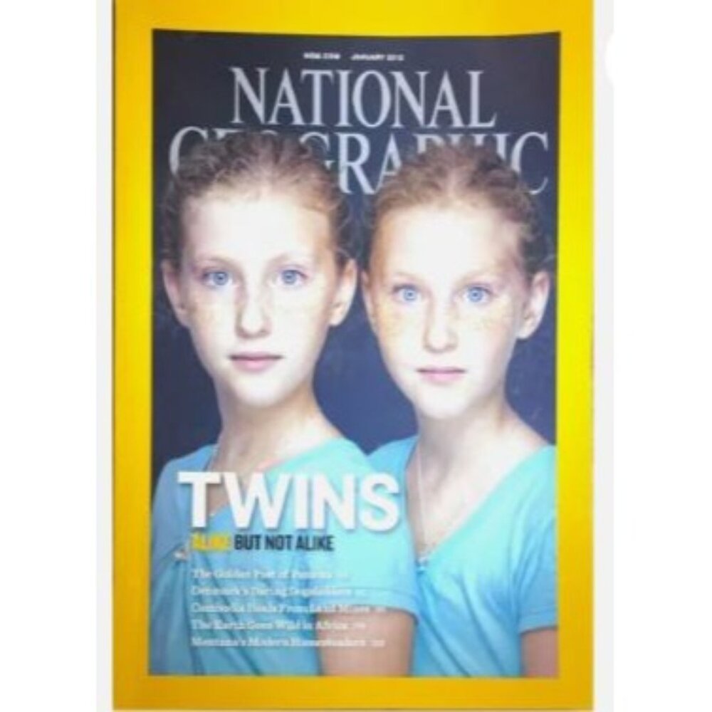 National Geographic Magazine January 2018 Twins Alike But Not Alike Edition